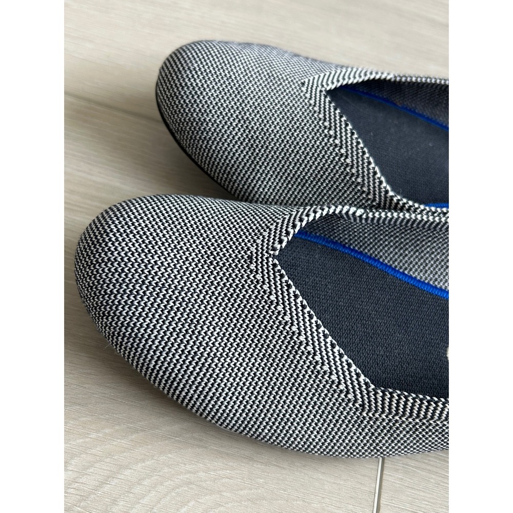 Rothy's ballet flat Cloud Gray Birdseye round toe 10.5 minimalist casual comfort - Picture 5 of 7